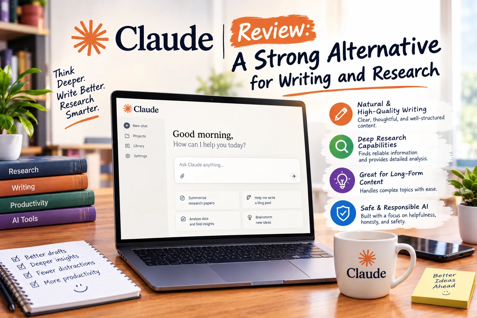 Claude Review: A Strong Alternative for Writing and Research cover image